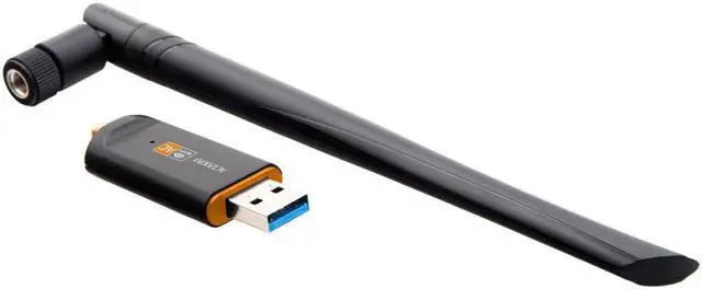 Alt view image 3 of 3 - 1200Mbps Wireless WiFi USB Adapter Dual Band 2.4/5Ghz With Aerial 802.11AC Network Card High Speed USB3.0 Receiver