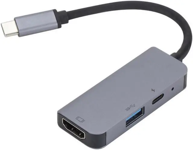 Alt view image 2 of 3 - Type Usb3.1 To HDMI-compatible Converter USB HDMI-compatible Function Docking Station 3 In 1 HUB Pd Power Supply C