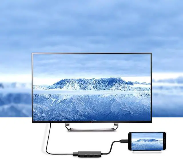 Alt view image 3 of 3 - USB C Hub Type C To USB3.0 4K HDMI-compatible PD Adapter Splitter Converter for Laptop Macbook Pro Samsung S9 S10 Huawei P20 P30