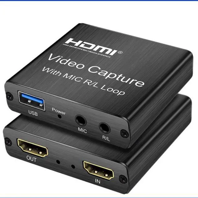 Main image of 4K HDMI-compatible Capture Card 1080p Game Capture Card USB 2.0 Recorder Box Device for Live Streaming Video Recording