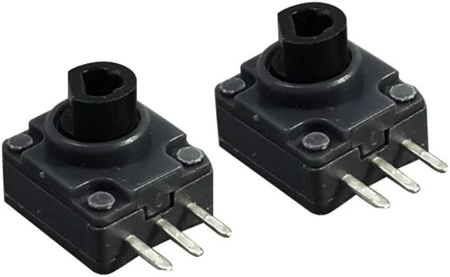Alt view image 3 of 3 - 2Pcs Black Lt/Rt Button Keypad For 360 & 2Pcs 3D Analog Vibration Joystick Thumbstick For Microsoft 360 Ps2