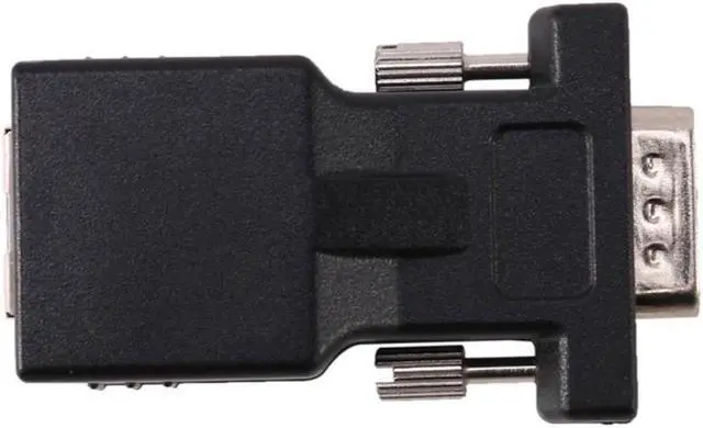 Alt view image 2 of 3 - 2X VGA Extender Male To LAN CAT5 CAT6 RJ45 Network Cable Adapter