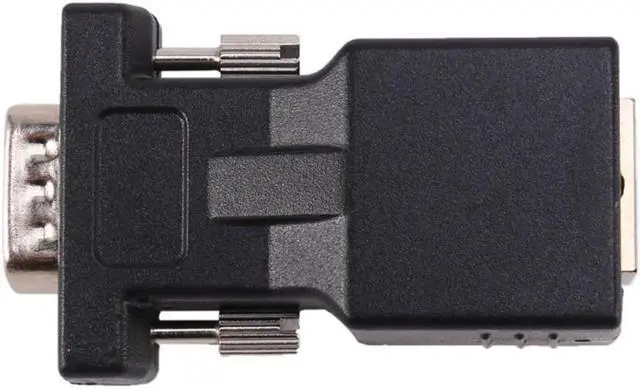 Alt view image 3 of 3 - 2X VGA Extender Male To LAN CAT5 CAT6 RJ45 Network Cable Adapter