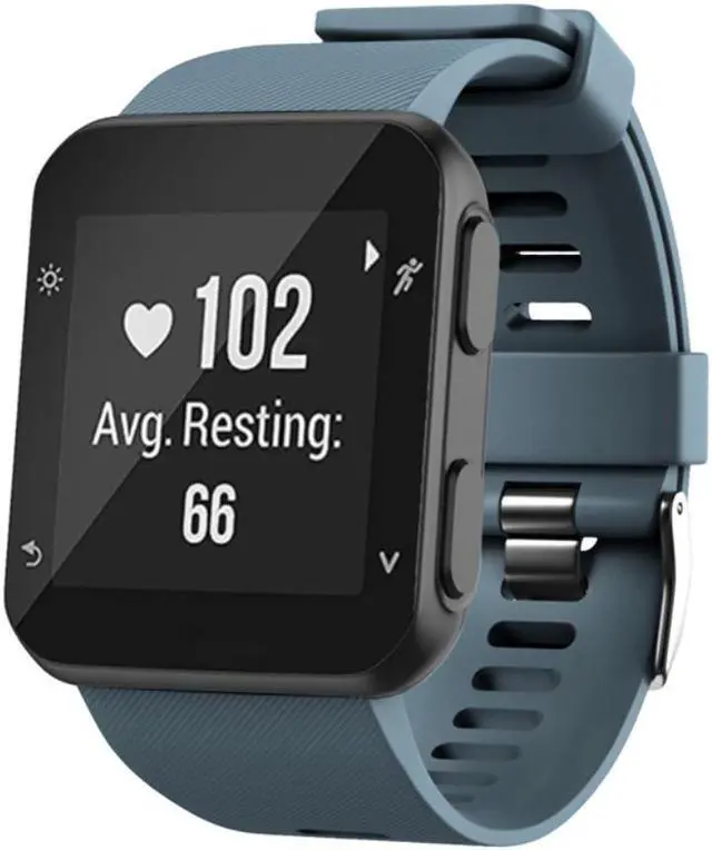 Alt view image 3 of 3 - Replacement Strap For Garmin Forerunner GPS Running Watch 35 Silicone Band