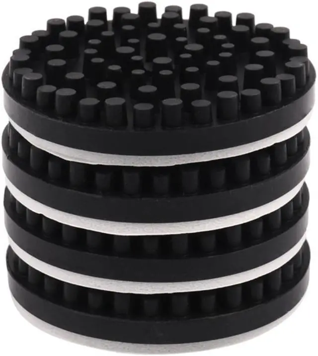 Alt view image 4 of 6 - LP Record Stand Foot Slip Proof Soundproof Silica Gel Isolation Turntable Feet Pads Base Mat For Turntable Phonograph 4PCS