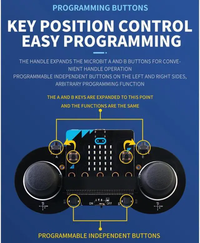 Alt view image 5 of 6 - Joystick:Bit For Microbit Programmable Gamepad Wireless Remote Control Joystick Module Expansion Board Smart Accessories
