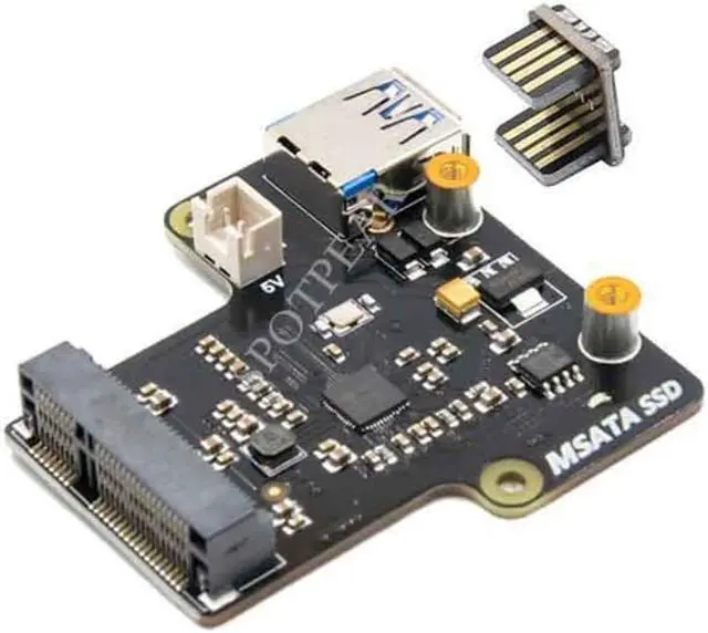 Alt view image 2 of 2 - Raspberry Pi X850 V1.3 mSATA SSD hard drive expansion board storage module for Raspberry Pi