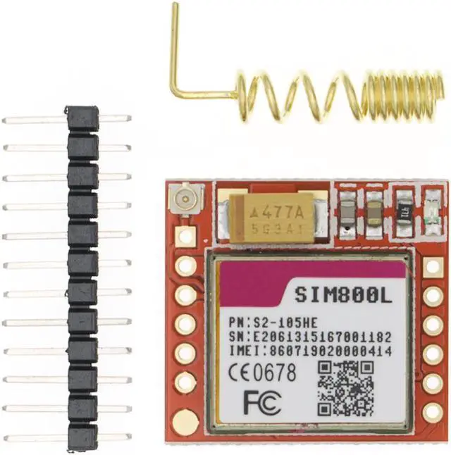 Main image of 20pcs Smallest SIM800L GPRS GSM Module MicroSIM Card Core BOard Quad-band TTL Serial Port