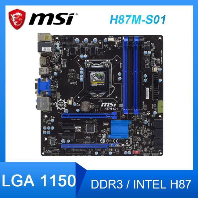 MSI 【中古】MSI製 MicroATXマザーボード H87M-S01 LGA1150