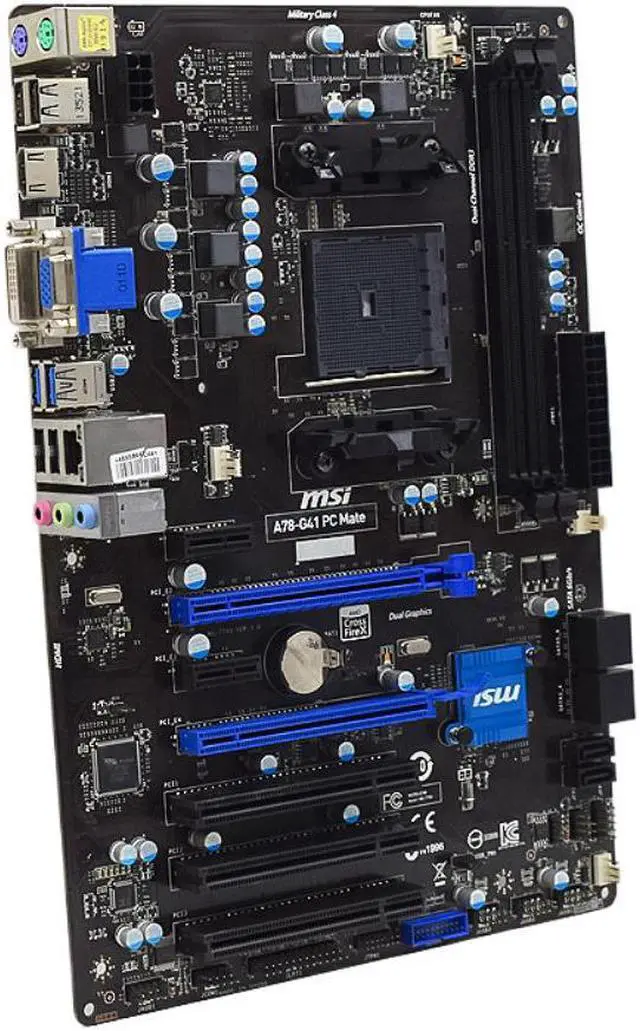 Alt view image 4 of 4 - Socket FM2+ MSI A78-G41 PC Mate Motherboard FM2+ DDR3 32GB AMD A78 SATA III USB3.0 PCI-E 3.0 ATX For Athlon X2 450 A10-6700 cpu