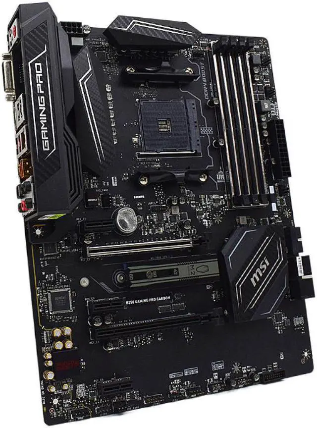 Alt view image 2 of 2 - MSI B350 GAMING PRO CARBON Socket AM4 DDR4 RAM 64GB AMD B350 PCI-E 3.0 USB3.1 ATX Placa-mãe For ryzen 5 3600X 2500X cpus