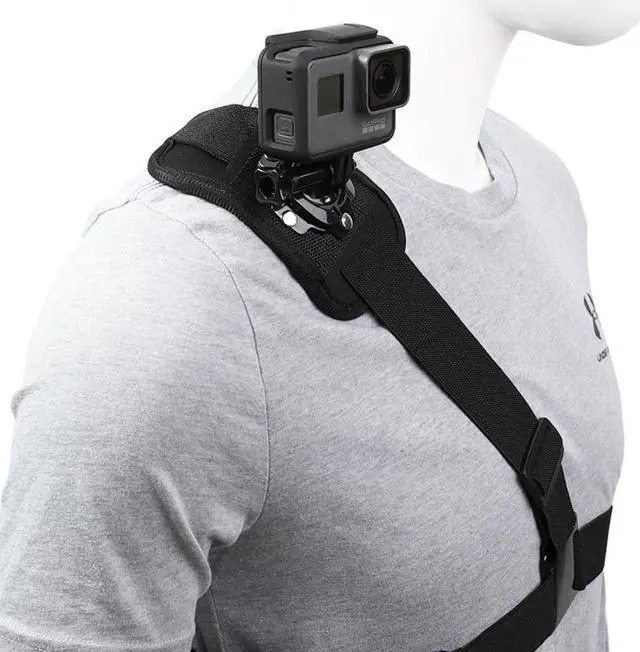 Alt view image 3 of 4 - Adjusted Elastic Shoulder Mount Strap for Gopro 8 7 6 5 4 3+ 3 2 1 Strap Clamp for Action Cameras Gopro Accessories
