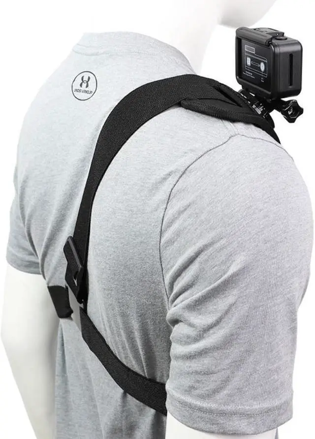 Alt view image 2 of 4 - Adjusted Elastic Shoulder Mount Strap for Gopro 8 7 6 5 4 3+ 3 2 1 Strap Clamp for Action Cameras Gopro Accessories