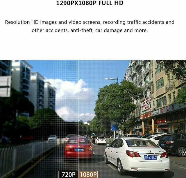 Alt view image 3 of 4 - HD 1080P Car DVR Dash Cam 170 Wide Angle Video Camera Night vision Recorder