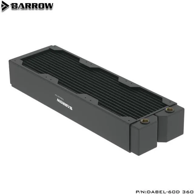 Alt view image 2 of 3 - Barrow Thick 60mmDabel-60d 360MM series Radiator High-density single-wave copper water cooling row 360MM