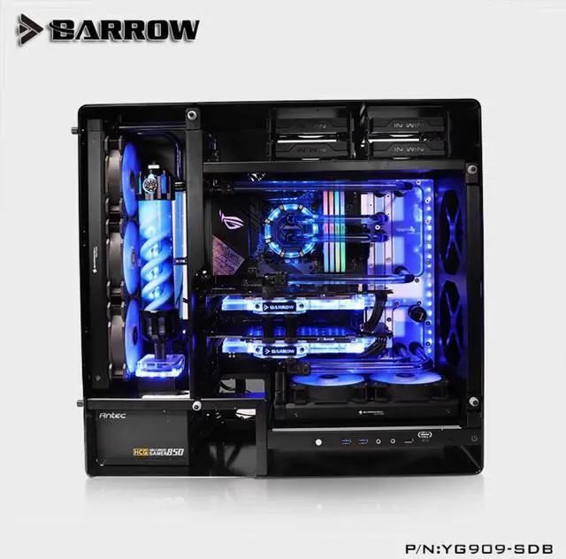 Alt view image 2 of 3 - Barrow YG909-SDB , Waterway Boards For INWIN 909 Case, For Intel CPU Water Block & Single/Double GPU/Pumps Building
