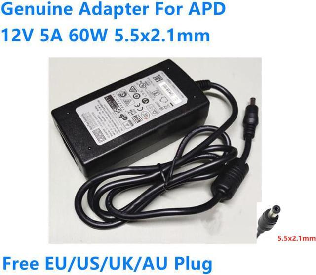 Main image of AC Adapter Charger For APD 12V 5A 60W 5.5x2.1mm DA-60N12 DA-60M12 LED Monitor Power Supply