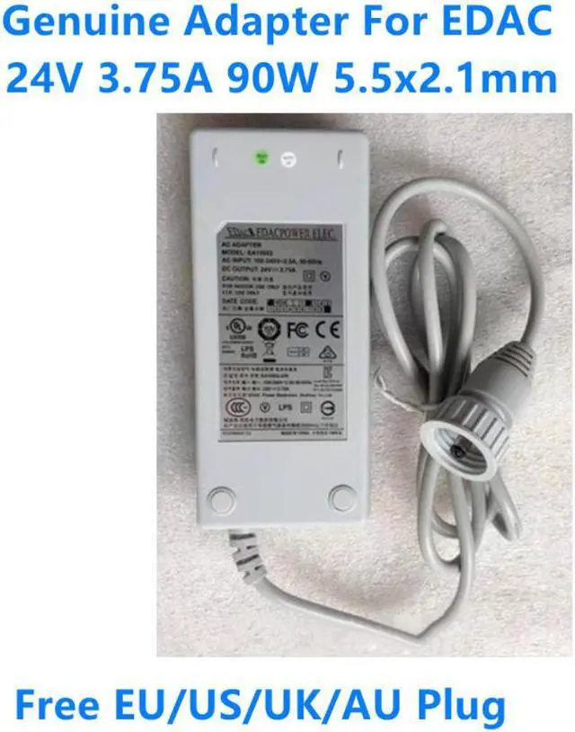 Main image of 24V 3.75A 90W EA10952 EA10952E EA10952-240 Power Supply AC Adapter For ECOVACS WINBOT WB10 W920 W950 880 WI EDAC Charger