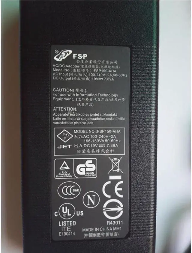 Alt view image 2 of 4 - FSP150-ABBN1 19V 7.89A 150W 4PIN AC Adapter For FSP150-ABBN2 IPC912-213-FL-A TOBII TX300 GETAC X500 Power Supply Charger