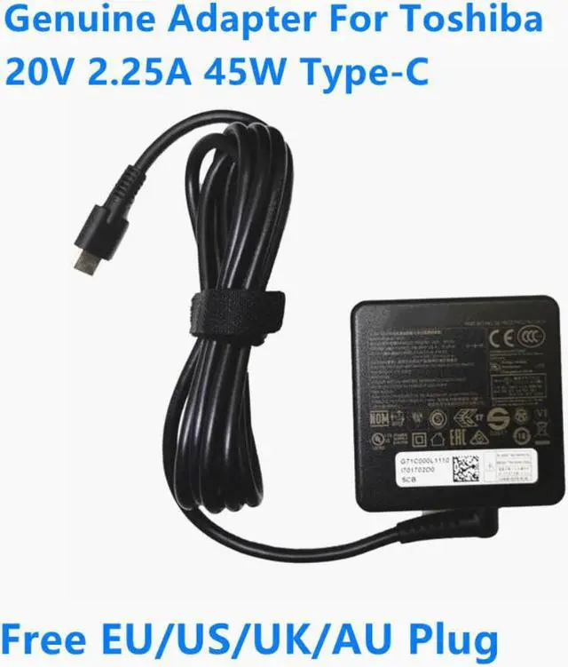 Main image of 20V 2.25A 45W PA5279U-1ACA PA5279E-1AC3 AC Power Adapter For Toshiba TECRA X40-D-10R PORTEGE X20W Series Laptop Charger