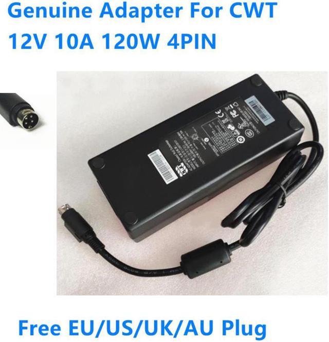 12V 10A 120W 4PIN CAD120121 2ABU120F AC Power Adapter For CWT Power Supply  Charger 