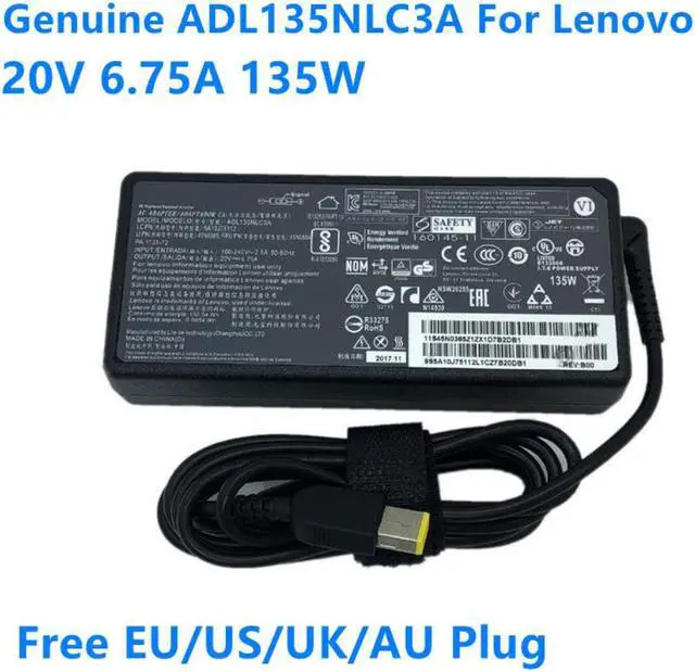 Alt view image 3 of 4 - ADL135NLC3A 135W 20V 6.75A ADL135NDC3A AC Adapter For Lenovo Thinkpad Y7000 T440P T450P T460P T530 T540P Laptop Charger