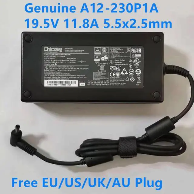 Main image of Chicony A12-230P1A A17-230P1A 19.5V 11.8A 230W A230A011L AC Adapter For MSI GS65 GS75 P65 9SG P75 CLEVO P671HS-G Charger