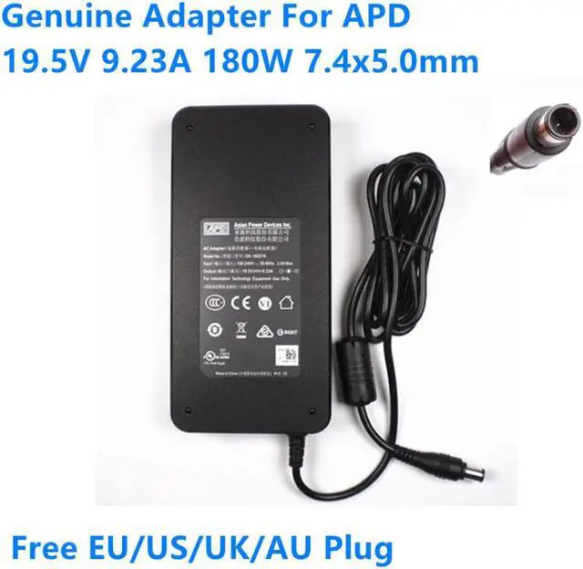 Main image of 19.5V 9.23A 180W 7.4x5.0mm APD DA-180D19 Power Supply AC Adapter For Laptop Power Charger