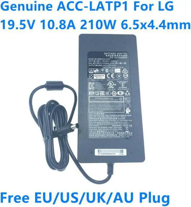 Main image of ACC-LATP1 19.5V 10.8A 210.6W EAY65068601 AC Switching Adapter For LG 32UD99 32UL950 19V 9.48A 180W Monitor Power Charger