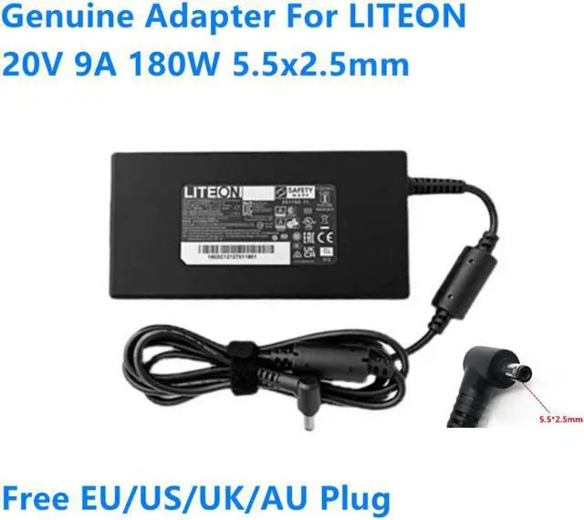 Main image of 20V 9A 180W 5.5x2.5mm LITEON PA-1181-76 AC Adapter For Colorful Hasee Clevo MSI Laptop Power Supply Charger
