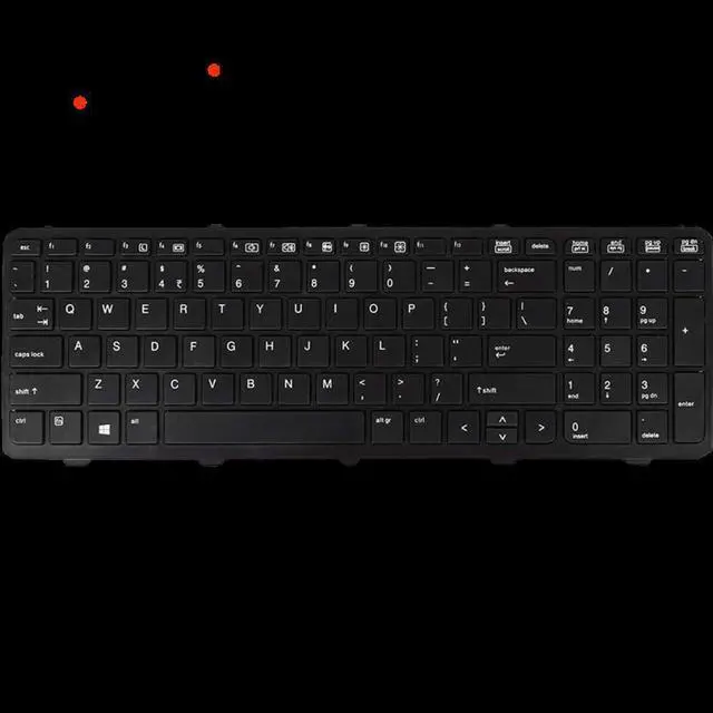 Alt view image 2 of 4 - US Positivo Notebook Keyboard for Laptop Dns Clevo for HP With Frame ProBook 650 655 G1 Black