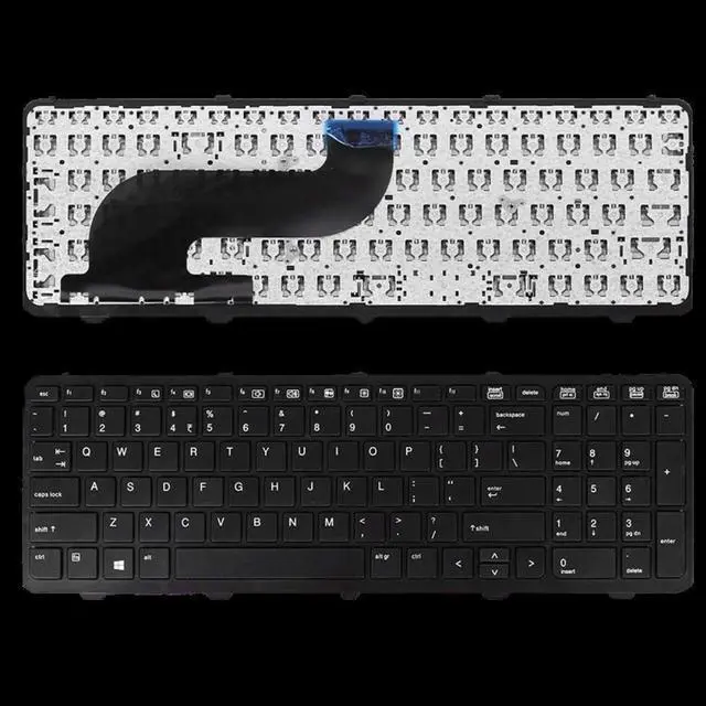 Alt view image 4 of 4 - US Positivo Notebook Keyboard for Laptop Dns Clevo for HP With Frame ProBook 650 655 G1 Black