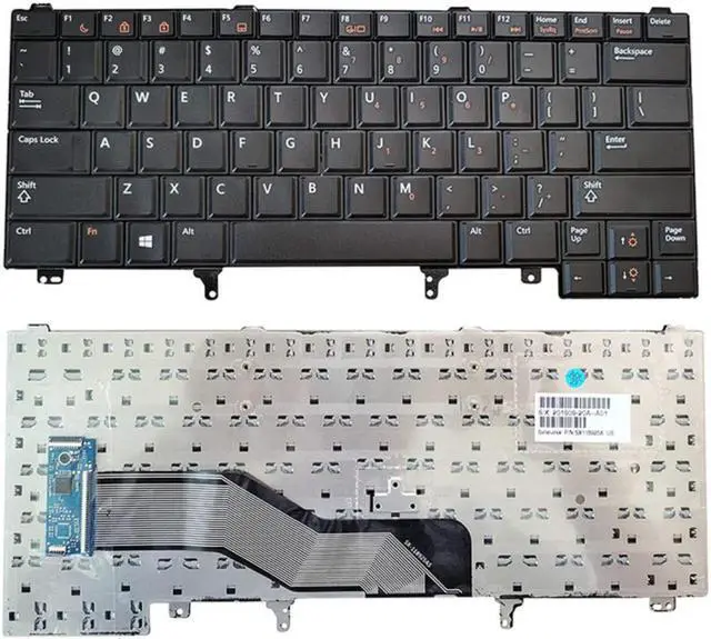 Main image of US Layout Replacement Keyboard Without Backlit Compatible with Dell Latitude E5420 E5430 E6220 E6320 E6330 E6420 E6430 E6440