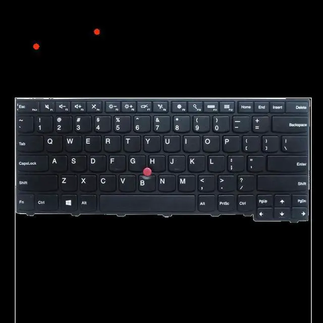 Alt view image 2 of 4 - Keyboard Replacement with Frame for Lenovo ThinkPad E431 L440 L450 L460 L470 T440S T431S T440P T450S T460 E440 Laptop US Black