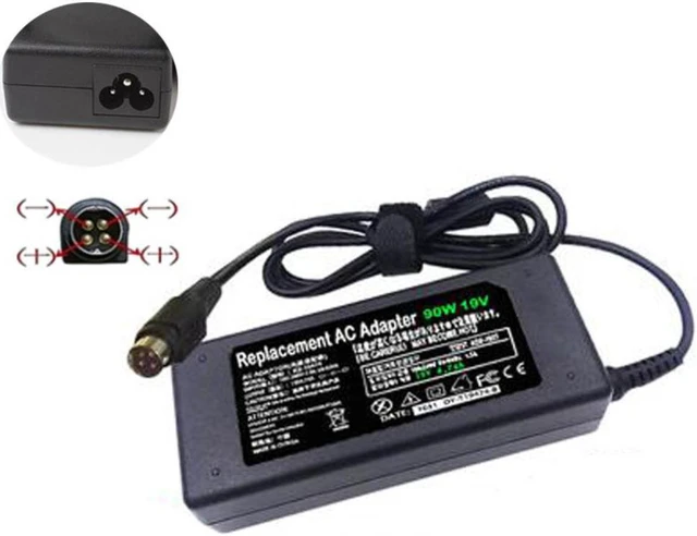 12V 5A 60W Power Adapter - 4-Pin Connector For Sanyo CLT2054 LCD TV/Monitor
