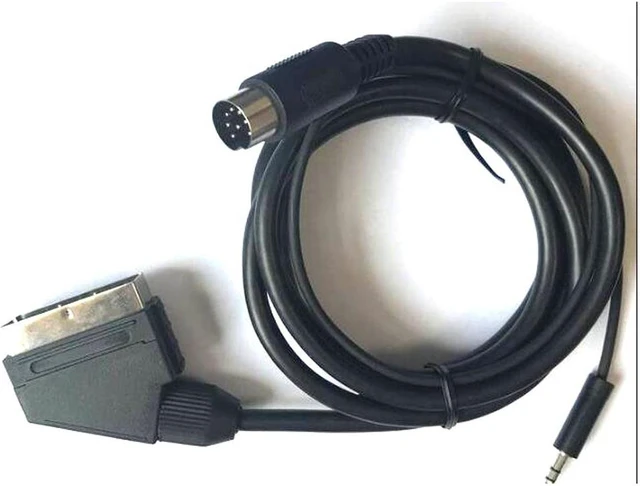 Cavo Di Collegamento Dati Per Sega 32X E Sega Genesis 1, 8 Pin, Nuovo, Nero, Connettori RCA