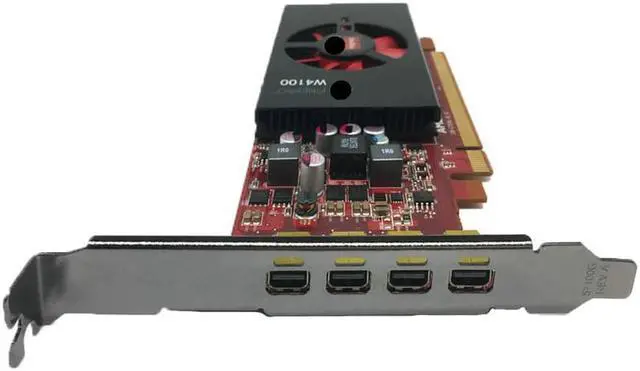 Alt view image 2 of 7 - Graphics Card For AMD FirePro Pro W4100 Workstation Graphics Graphic Card 2G DDR5 Computer Video Cards