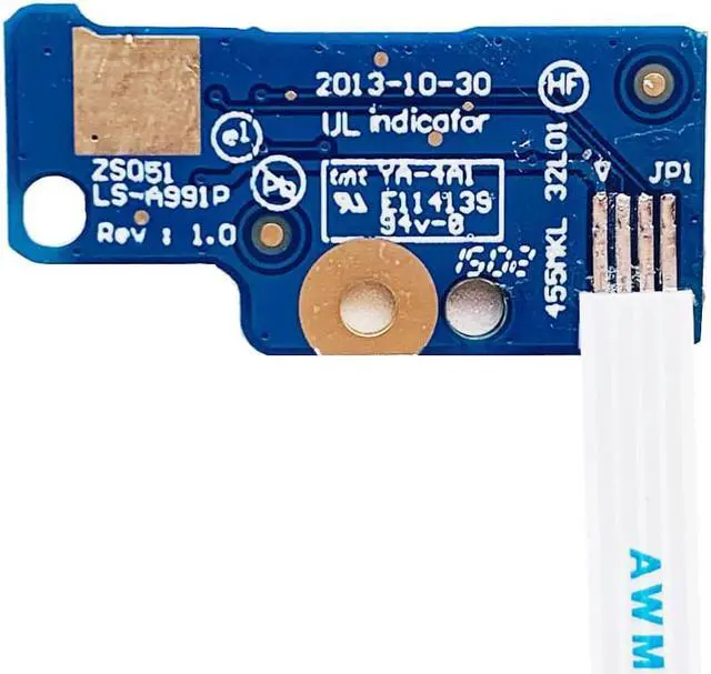 Alt view image 3 of 3 - Power Button Board For Hp Pavilion 15-R 15-S ZS051 LS-A991P 749650-001 Switch Board With Cable
