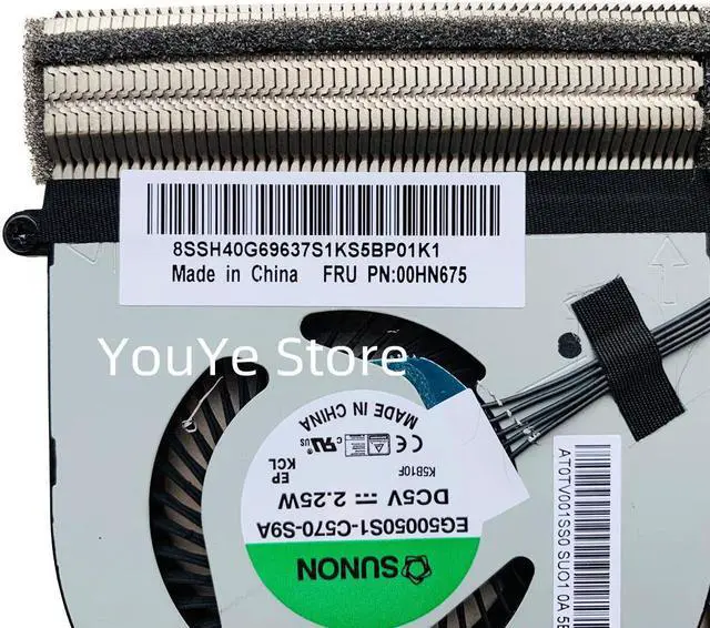 Alt view image 2 of 3 - For Lenovo Thinkpad E455 Cooling Fan CPU Cooler Heatsink Radiator AMD FRU 00HN675 100% Tested Fast Ship