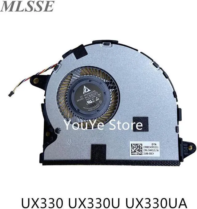 Main image of For ASUS Zenbook UX330 UX330U UX330UA U3000U CPU Cooling Fan Cooler CPU Fan NC55C01-16B17 13NB0CW0P01011 13N1-34M0101