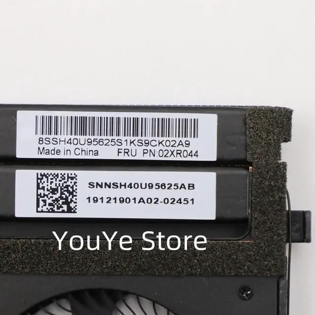 Alt view image 3 of 3 - For Lenovo ThinkPad P1 Gen 2 X1 Extreme 2nd Gen CPU Cooling Fan Cooler Heatsink Radiator FRU 02XR044 Fast Ship