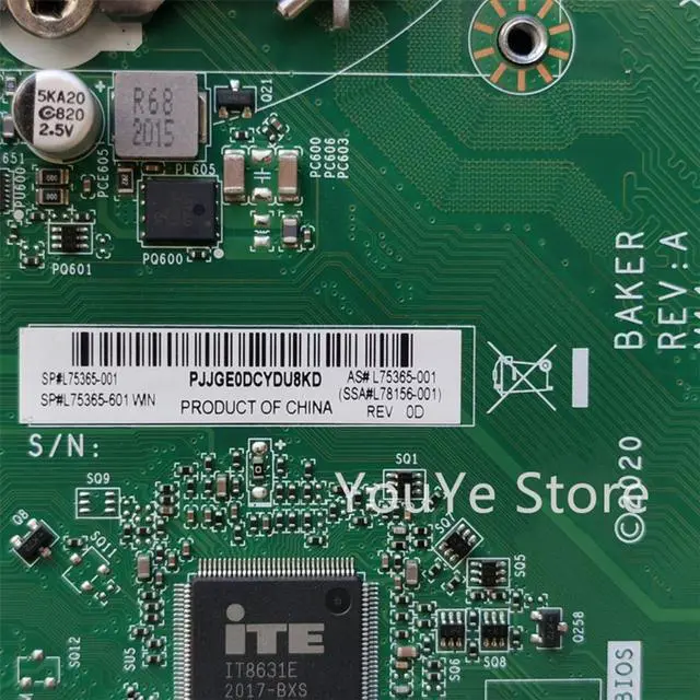 Alt view image 2 of 3 - For HP 280 G5 SFF 290 G3 SFF BAKERMS Motherboard M01-F1033WB LGA1200 L90451-001 L90451-601 L75365-002 Desktop Motherboard