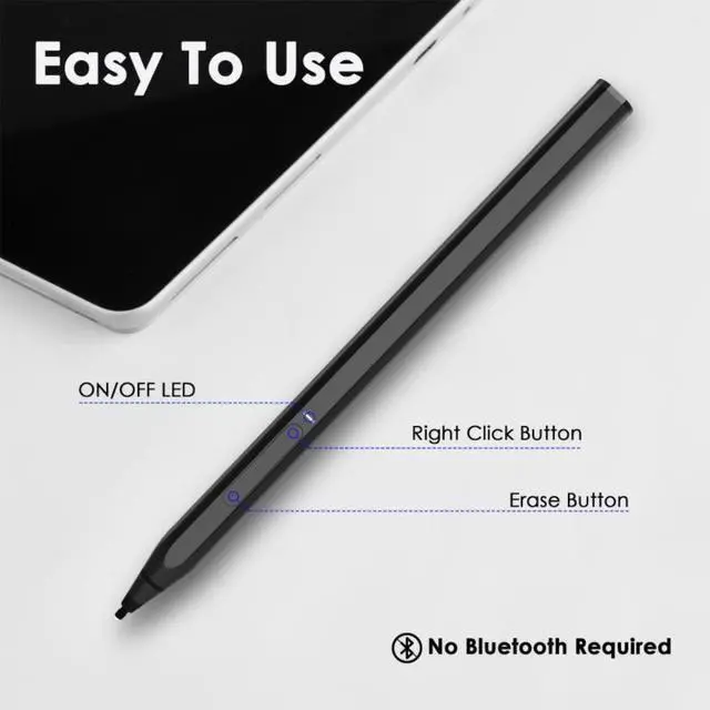 Alt view image 3 of 3 - Rechargeable MPP 2.0 Tilt Pen For HP ENVY x360 Convert 13-ayxxx bdxxx 15-euxxx edxxx esxxx Laptop 15-edxxx 4096 Stylus Pen