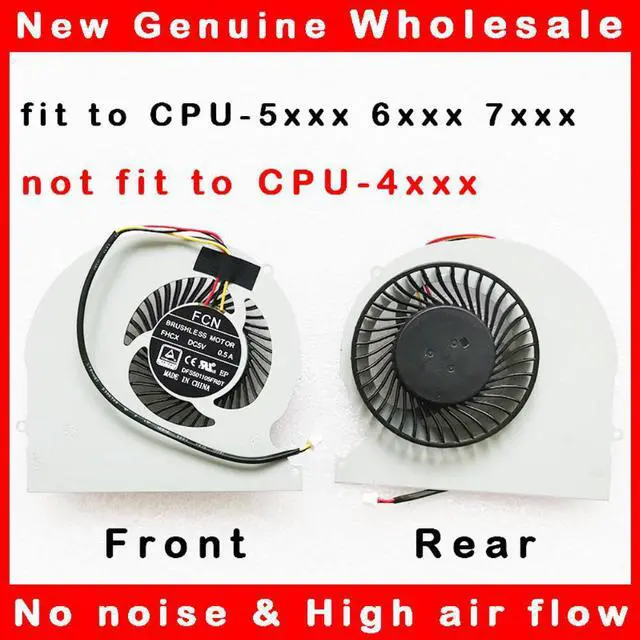 Main image of cpu cooling fan cooler radaitor for Clevo P650SE/SG/RE/RG hasee g7 Z7 Z8 g8 z7m T5 T7 DFS501105FR0T FHCX DC 5V 0.5A 3PIN