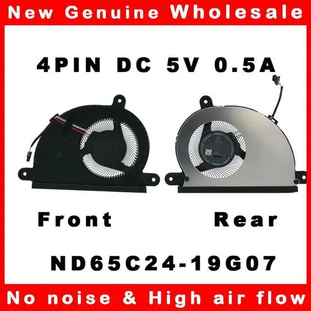 Alt view image 2 of 2 - Cooling Fan Cooler Radiator for Samsung NP730QCJ BA31-00201A ND65C24-19G07 DC 5V 0.05A 4PIN