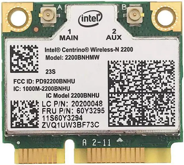 Main image of For Intel Wireless-N 2200 2200BNHMW T430 W530 T530 X230T wireless network mini pcie half card 60y3295 WIFI