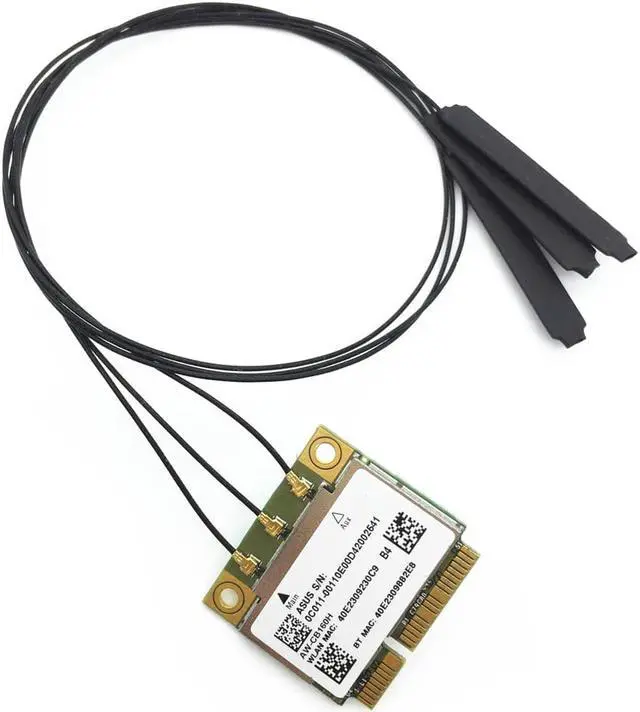 Main image of 40cm MHF4 Antennas + AW-CB160H BCM94360HMB BCM94360 Half Mini PCI-express 802.11AC 1300Mbps Wireless WIFI WLAN Bluetooth4.0 Card