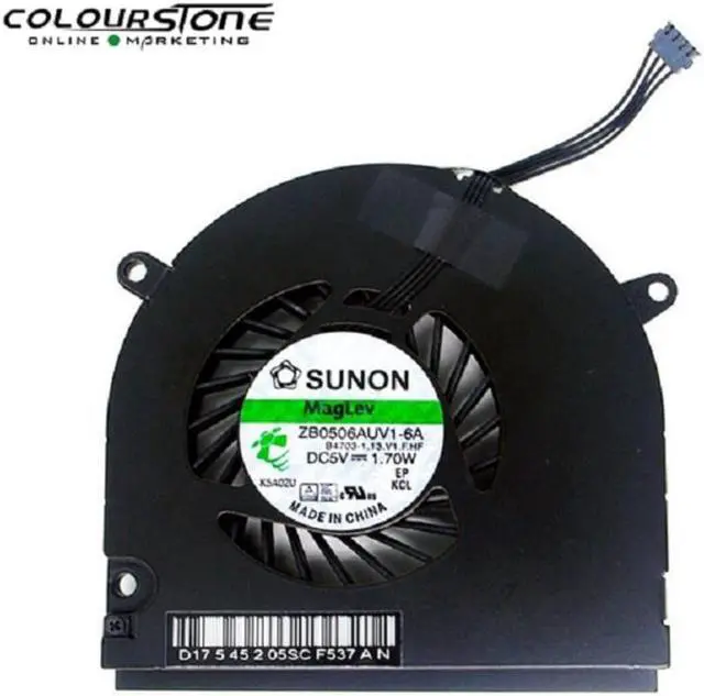Alt view image 2 of 3 - Laptop CPU cooling fan for Apple Macbook Pro 13" Unibody A1278 A1286 Mc375 2008 2012