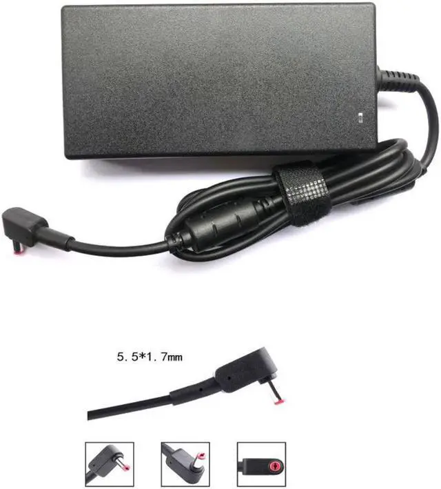 Alt view image 2 of 2 - 180W 19.5V 9.23A 5.5*1.7 Laptop Charger For Acer Predator Helios 300 N1812 G3-571 Triton 500 PT515-51 G900-757W ADP-180MB K
