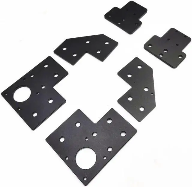 Alt view image 3 of 3 - V-Core 3.0 3D printer Plate Set XY Motor Mount Idler Corner Mount  XY Axis Joiner plate